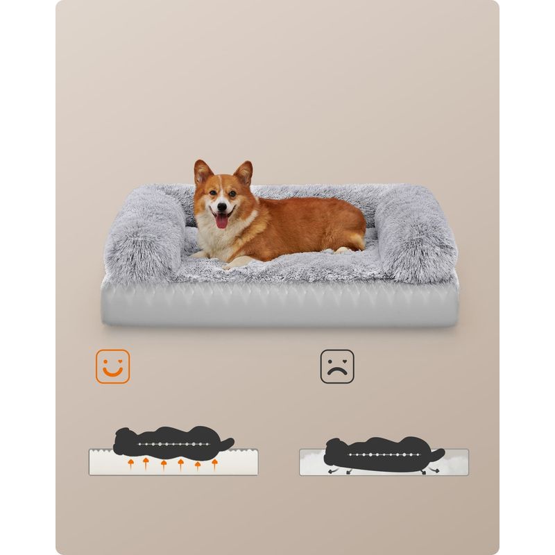 Feandrea FluffyHug Canapé pour Petits Chiens, Housse Amovible Lavable