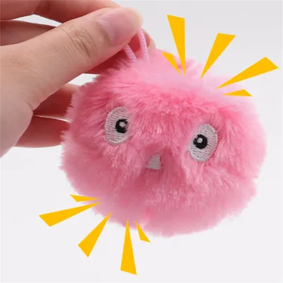 CoolPetGear Balle interactive en peluche pour chat