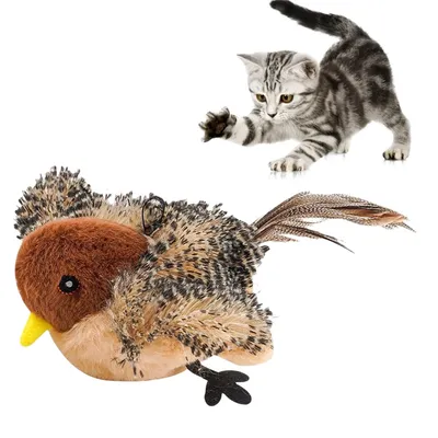 CoolPetGear Jouet interactif pour chat moineau