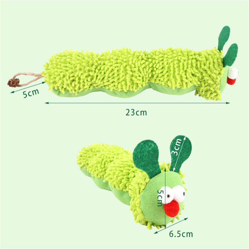 CoolPetGear Jouet en peluche pour chat Caterpillar