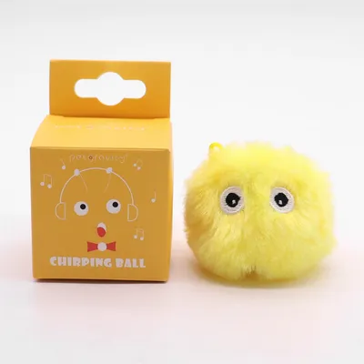 CoolPetGear Balle interactive en peluche pour chat