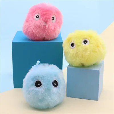 CoolPetGear Balle interactive en peluche pour chat