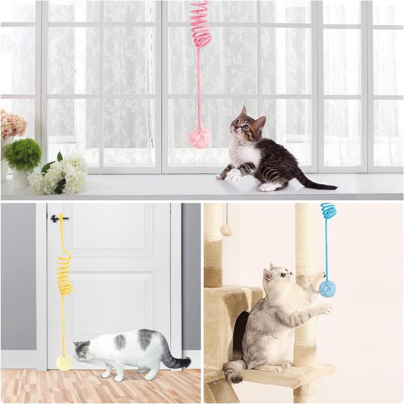 CoolPetGear Lot de 3 balles rebondissantes pour chat