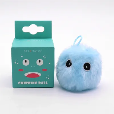 CoolPetGear Pelota de peluche interactiva con forma de gato