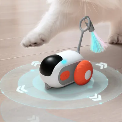 CoolPetGear Coche eléctrico de juguete para gatos