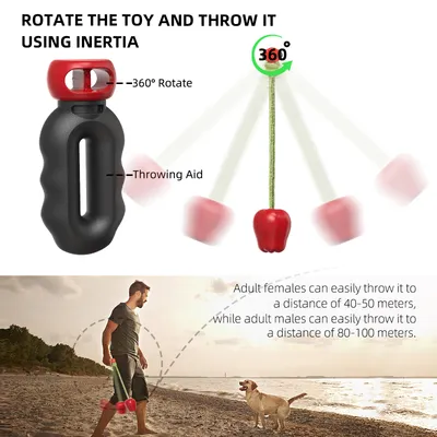 CoolPetGear Jouet de récupération pour chien avec corde