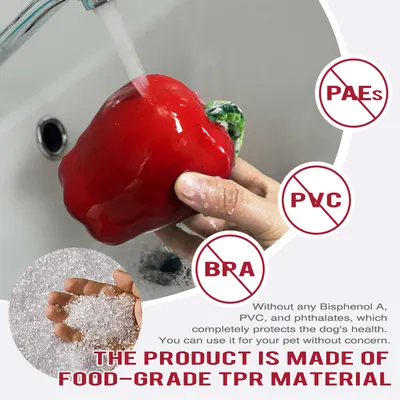 CoolPetGear Jouets pour chien - Indestructibles, en caoutchouc dur