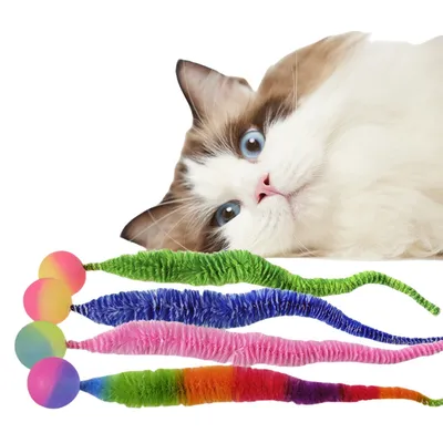 CoolPetGear Jouet pour chat insecte avec balle 4 pièces