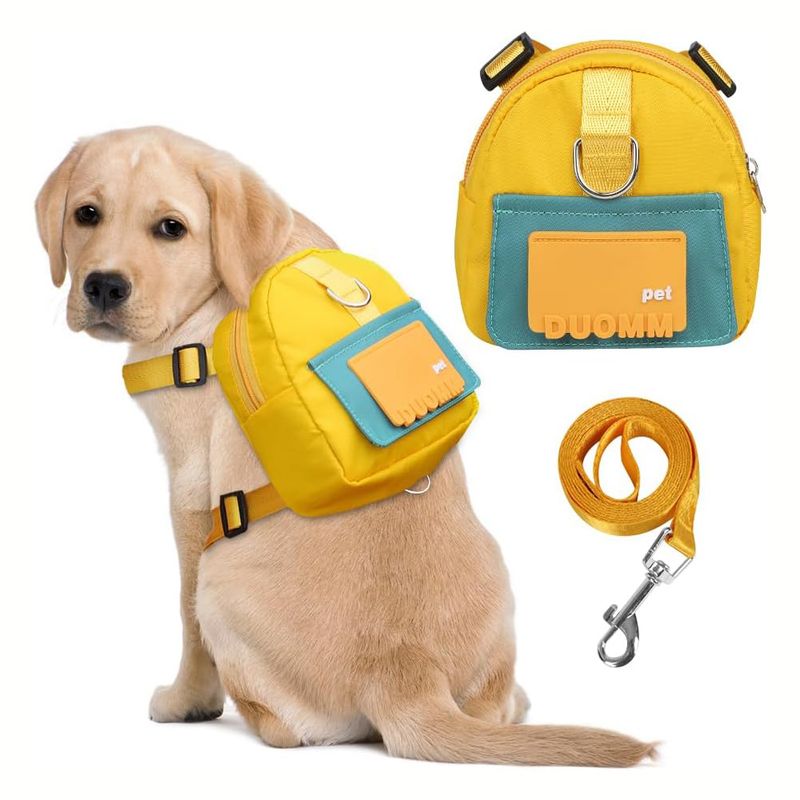 Harnais pour chien avec sac à dos - Bleu