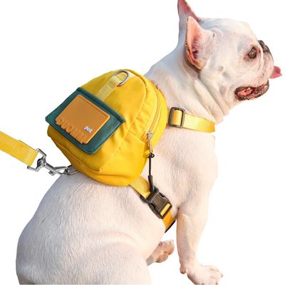 Harnais pour chien avec sac à dos - Jaune