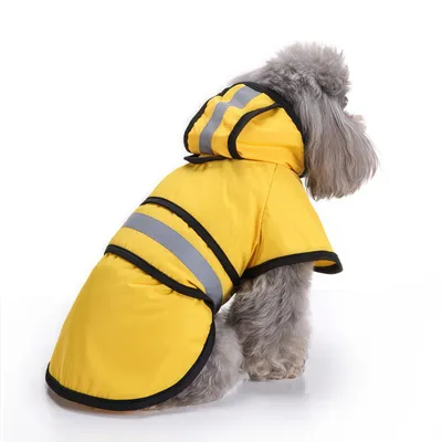 Réfléchissante Manteau Chien Pluie avec Capuche Manteau imperméable