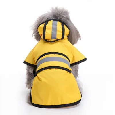 Réfléchissante Manteau Chien Pluie avec Capuche Manteau imperméable