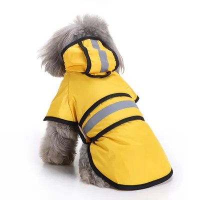 Réfléchissante Manteau Chien Pluie avec Capuche Manteau imperméable