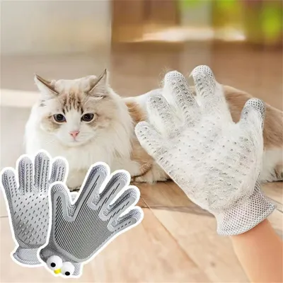 Gant de toilettage 2 en 1 pour chiens et chats