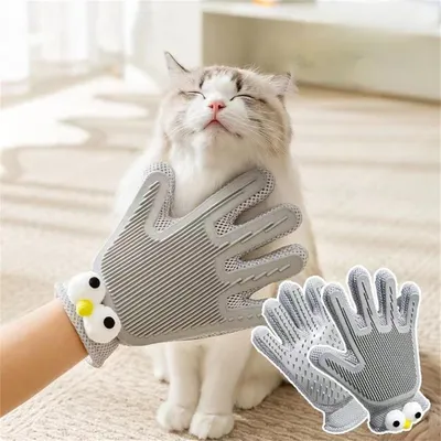 Gant de toilettage 2 en 1 pour chiens et chats