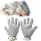 Gant de toilettage 2 en 1 pour chiens et chats Gris