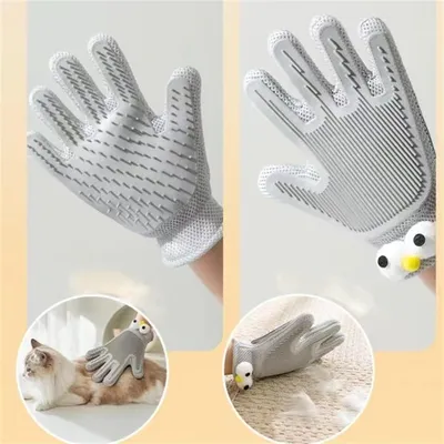 Gant de toilettage 2 en 1 pour chiens et chats