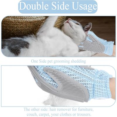 Gant de toilettage 2 en 1 pour chiens et chats