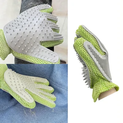 Gant de toilettage 2 en 1 pour chiens et chats