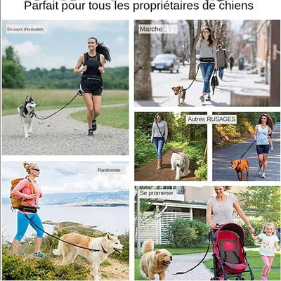 MCBOSON Laisse de sport  160-220 cm