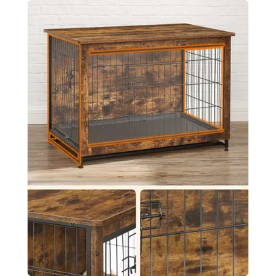 Feandrea Cage pour Chiens, Table d’Appoint, Niche Moderne pour Chiens Feandrea Cage pour Chiens, Table d’Appoint, Niche Moderne pour Chiens