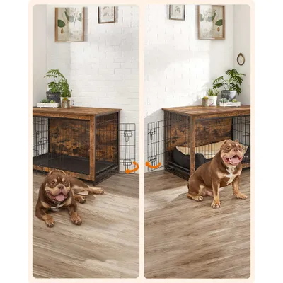 Feandrea Cage pour Chiens, Table d’Appoint, Niche Moderne pour Chiens Feandrea Cage pour Chiens, Table d’Appoint, Niche Moderne pour Chiens