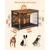 Feandrea Cage pour Chiens, Table d’Appoint, Niche Moderne pour Chiens Feandrea Cage pour Chiens, Table d’Appoint, Niche Moderne pour Chiens