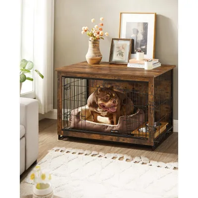Feandrea Cage pour Chiens, Table d’Appoint, Niche Moderne pour Chiens Feandrea Cage pour Chiens, Table d’Appoint, Niche Moderne pour Chiens