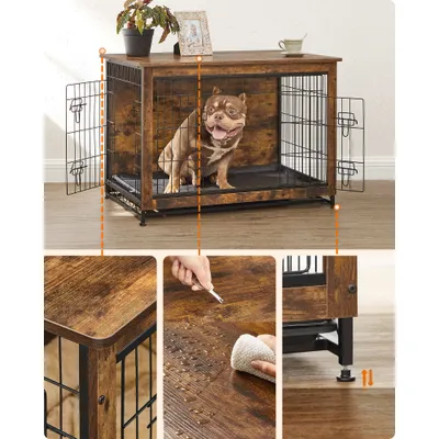 Feandrea Cage pour Chiens, Table d’Appoint, Niche Moderne pour Chiens Feandrea Cage pour Chiens, Table d’Appoint, Niche Moderne pour Chiens