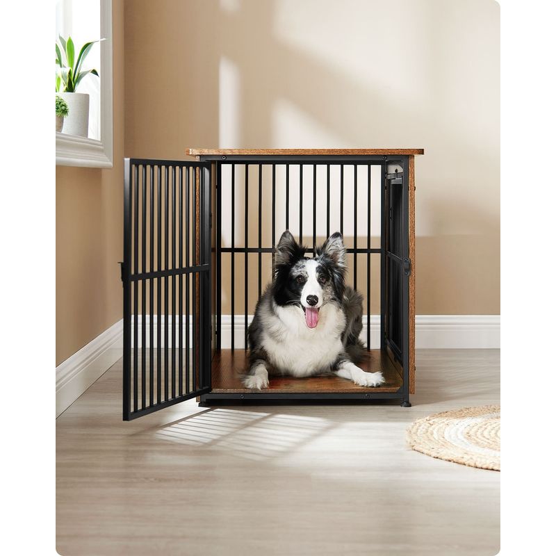 Feandrea Cage pour Chiens, Table d’Appoint, Niche Moderne pour Chiens