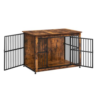 Feandrea Cage pour Chiens, Table d’Appoint, Niche Moderne pour Chiens