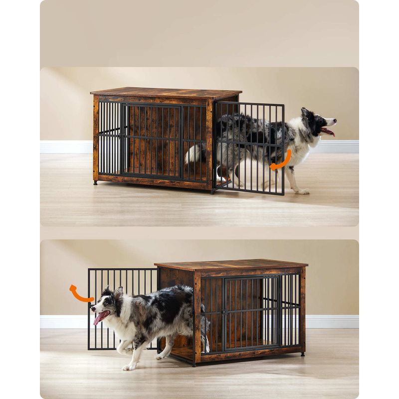 Feandrea Cage pour Chiens, Table d’Appoint, Niche Moderne pour Chiens