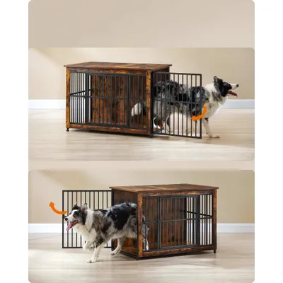 Feandrea Cage pour Chiens, Table d’Appoint, Niche Moderne pour Chiens