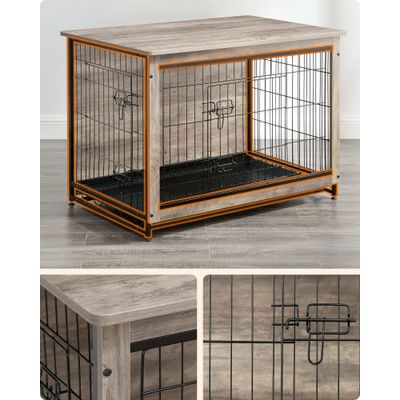 Feandrea Cage pour Chiens, Table d’Appoint, Niche Moderne pour Chiens