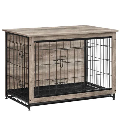 Feandrea Cage pour Chiens, Table d’Appoint, Niche Moderne pour Chiens