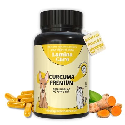Lamina Care - Anti Inflammatoire Chien Naturel avec Curcuma et Pipérine