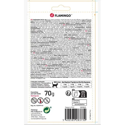 Flamingo - Friandises Deli Yumm Pâté avec thon et crevette 5 sticks de 14 g