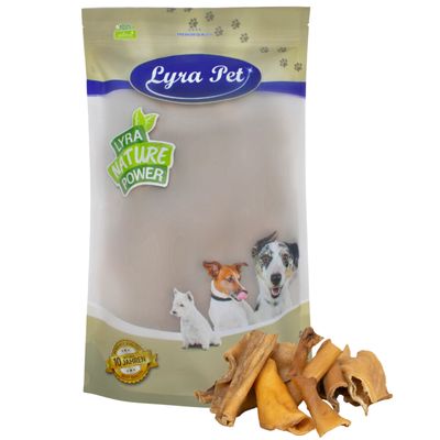 Lyra Pet® Peau de tête de bœuf sections 4 - 8 cm 1 kg