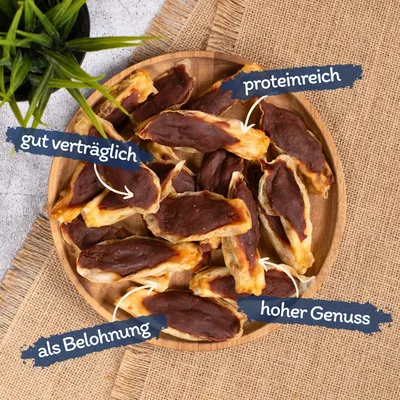 Lyra Pet® Kaninchenohren gefüllt mit Ente
