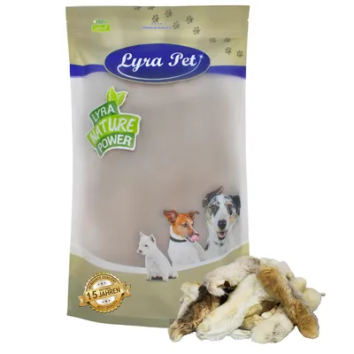 Lyra Pet® pattes de lapin avec fourrure Lyra Pet® pattes de lapin avec fourrure