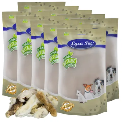 Lyra Pet® pattes de lapin avec fourrure Lyra Pet® pattes de lapin avec fourrure