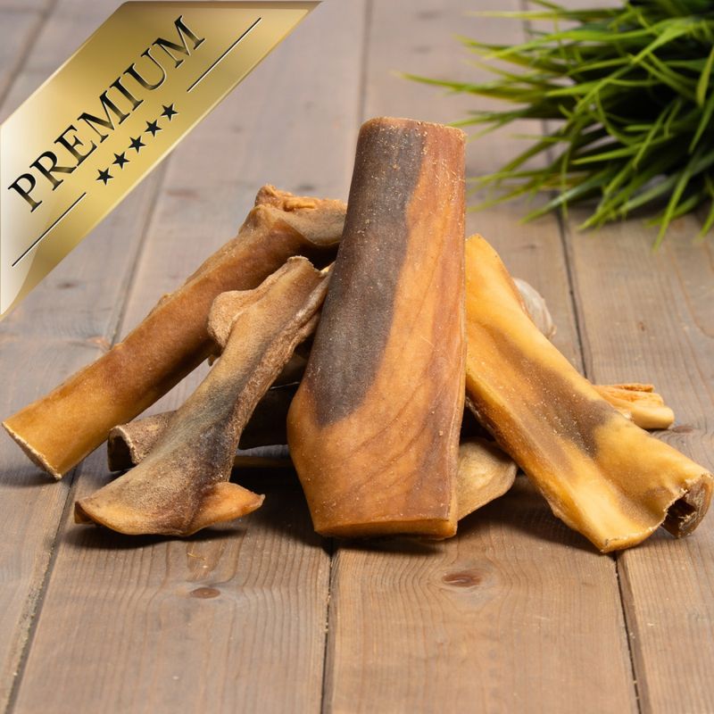 Peau de tête de bœuf Lyra Pet® brun doré foncé