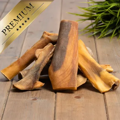 Peau de tête de bœuf Lyra Pet® brun doré foncé