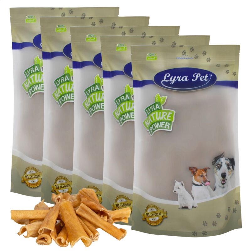 Lyra Pet® Peau de tête de bœuf sections 1 - 7cm