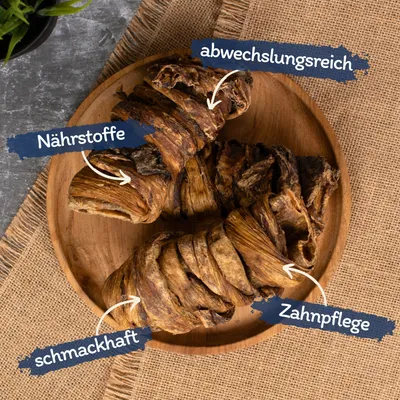 Lyra Pet® Wrap de poumons de bœuf et de pousses de blé