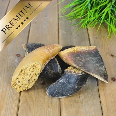 Lyra Pet® Sabots de bœuf farcis à la panse et au foie, 120 g chacun environ Lyra Pet® Sabots de bœuf farcis à la panse et au foie, 120 g chacun environ