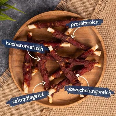 Lyra Pet® Rouleaux à mâcher avec lamelles de magret de canard