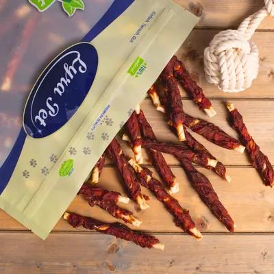 Lyra Pet® Rouleaux à mâcher avec lamelles de magret de canard