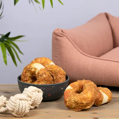 Lyra Pet® Cauringe avec lamelles de blanc de poulet