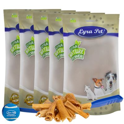 Lyra Pet® Peau de tête de bœuf sections 1 - 7cm